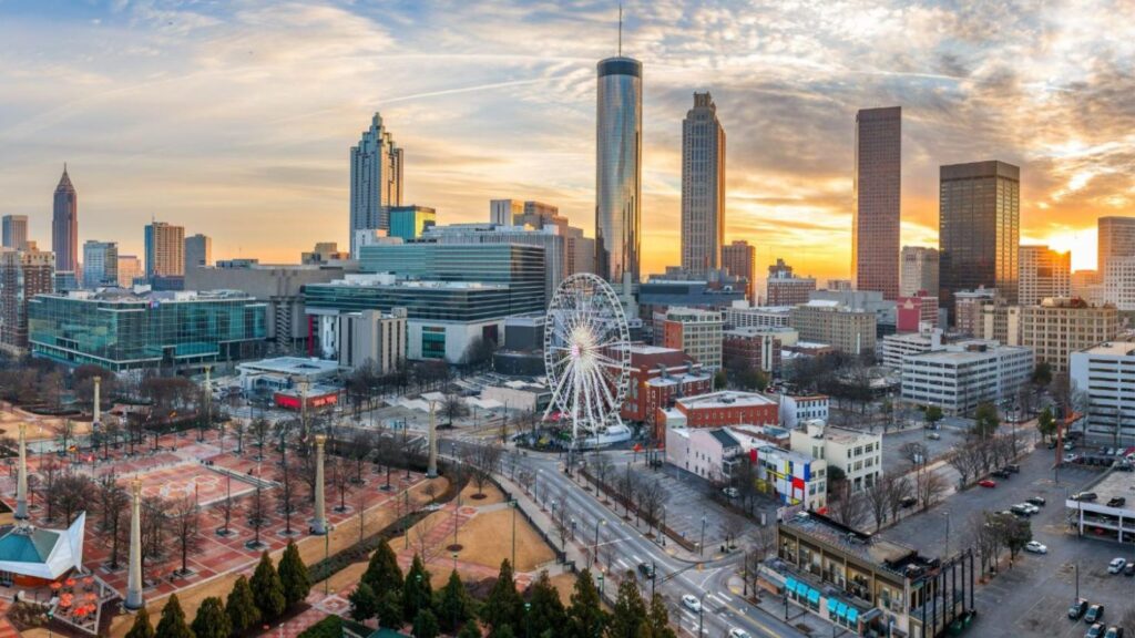 A picture of downtown Atlanta’s skyline